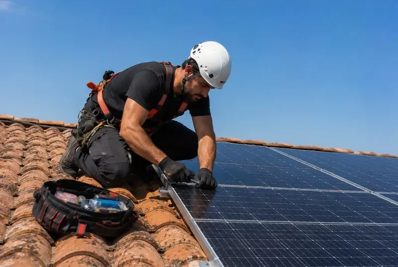 Maintenance et monitoring de panneaux solaires en Herault
