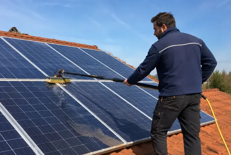 Nettoyage et entretien de panneaux solaires en Herault